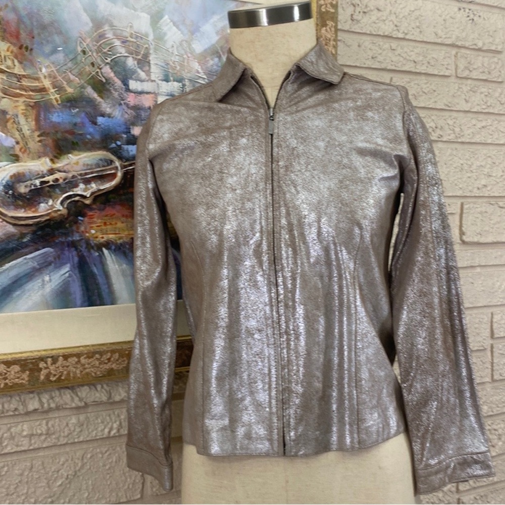 Chico’s Bandera Leather Jacket